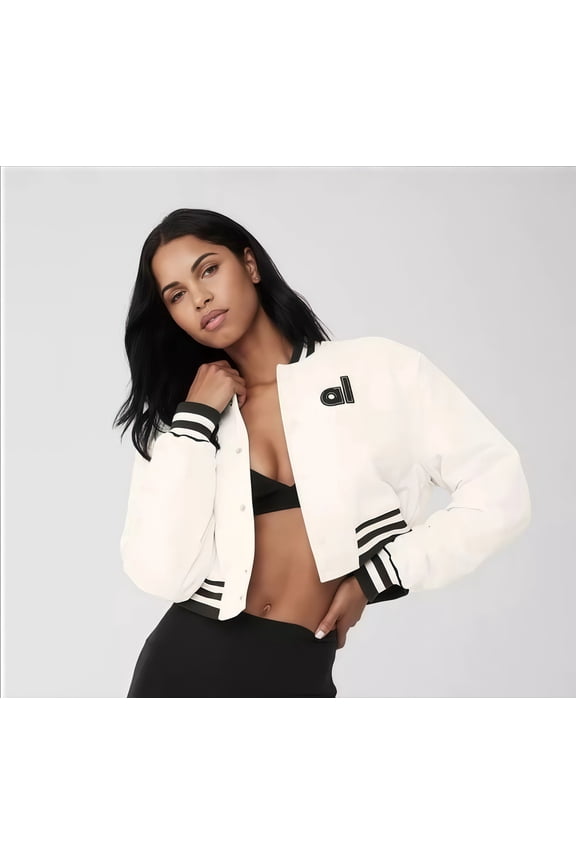 Varsity Style Colorblock Bomber Jacket