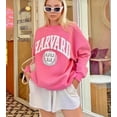 thumbnail image 1 of Varsity Vibe Harvard Sweatshirt (L, Pink), 1 of 9
