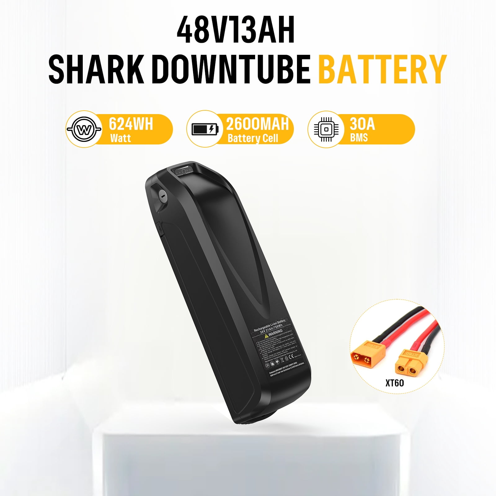 Varstrom 48V 13Ah Ebike Battery Hailong Lithium Battery for Bafang Electric Bike Conversion Kits with BMS Protection Easy Installation