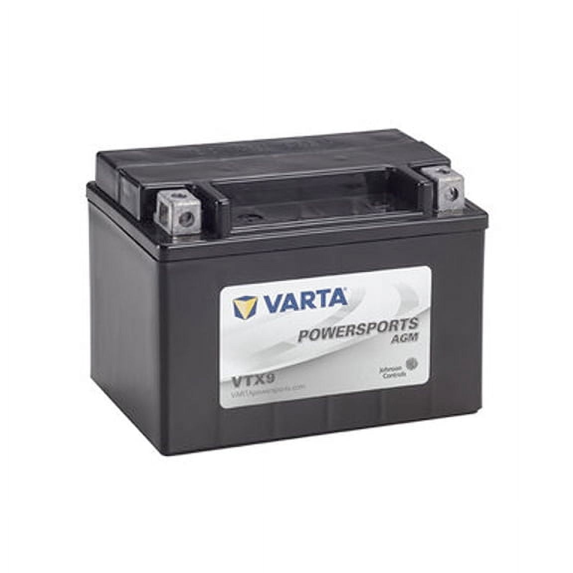 Varta AGM Sealed and Charged Motorcycle Battery VTX9