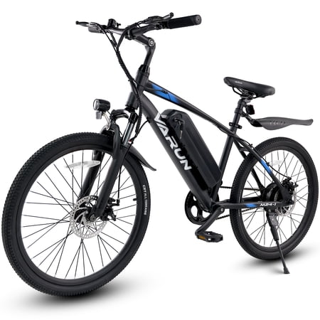 Varun Electric Bike for Adults, 24'' 500W Peak Ebike, Up to 35 Miles 20MPH Electric Mountain Bike with 36V 7.8AH Removable Battery, Fenders, Front Fork Suspension