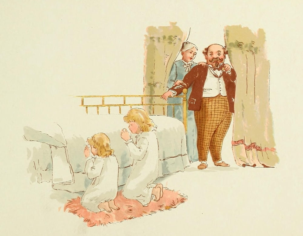Vas Marriage a Failure 1894 Children Praying Canvas Art - Unknown (24 x 36)
