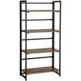 Vasagle Industrial Bookshelf Folding Bookcase 4Tier Ladder Shelf Wood