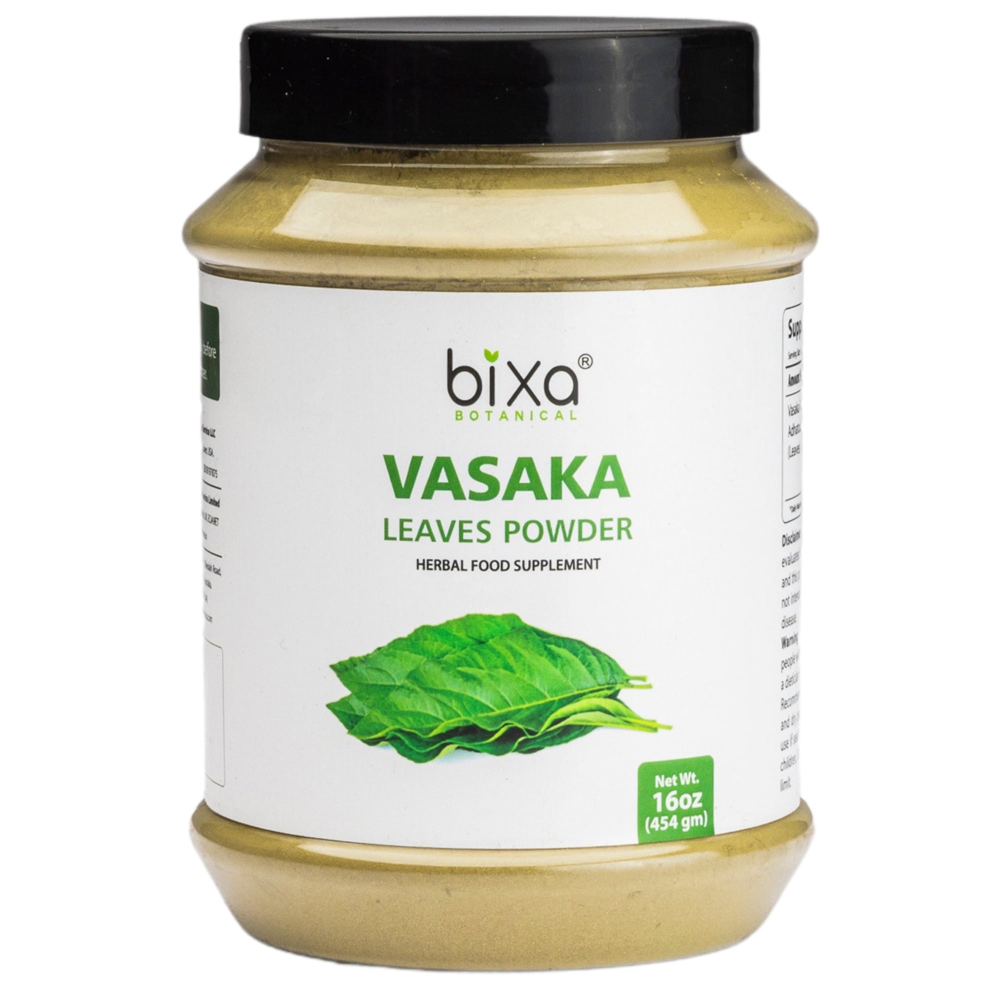Vasaka Leaf Powder 1 Pound (16 Oz) (Adhatoda vasaka) Potent