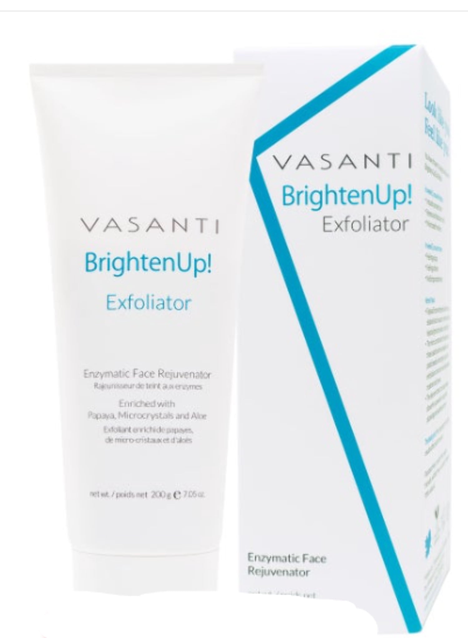 VASANTI Brighten Up! Exfoliator Enzymatic Face Rejuvenator, 7.05 oz (new)