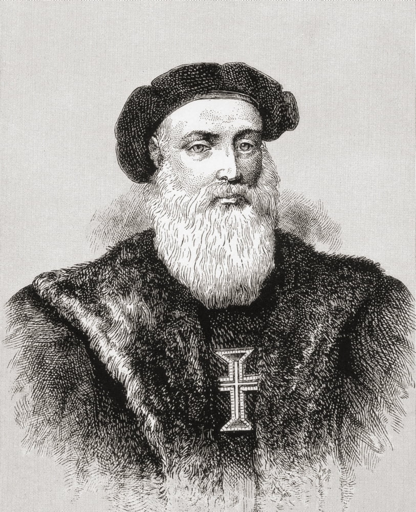 Vasco Da Gama 1St Count Of Vidigueira C1460 Or 1469 To 1524 Portuguese Explorer From The Great Explorers Columbus And Vasco Da Gama Canvas Art - Ken Welsh Design Pics (13 x 16)