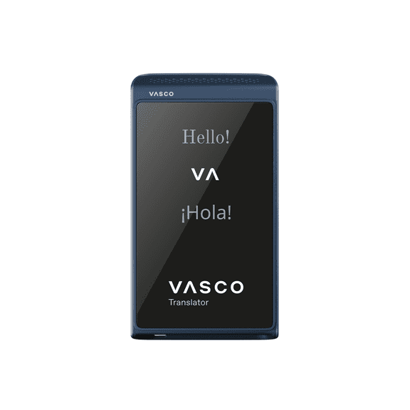 Vasco Translator Q1 | AI Voice Cloning Language Translator Device | 113 Languages | Free Lifetime Internet in Nearly 200 Countries | Slate Blue