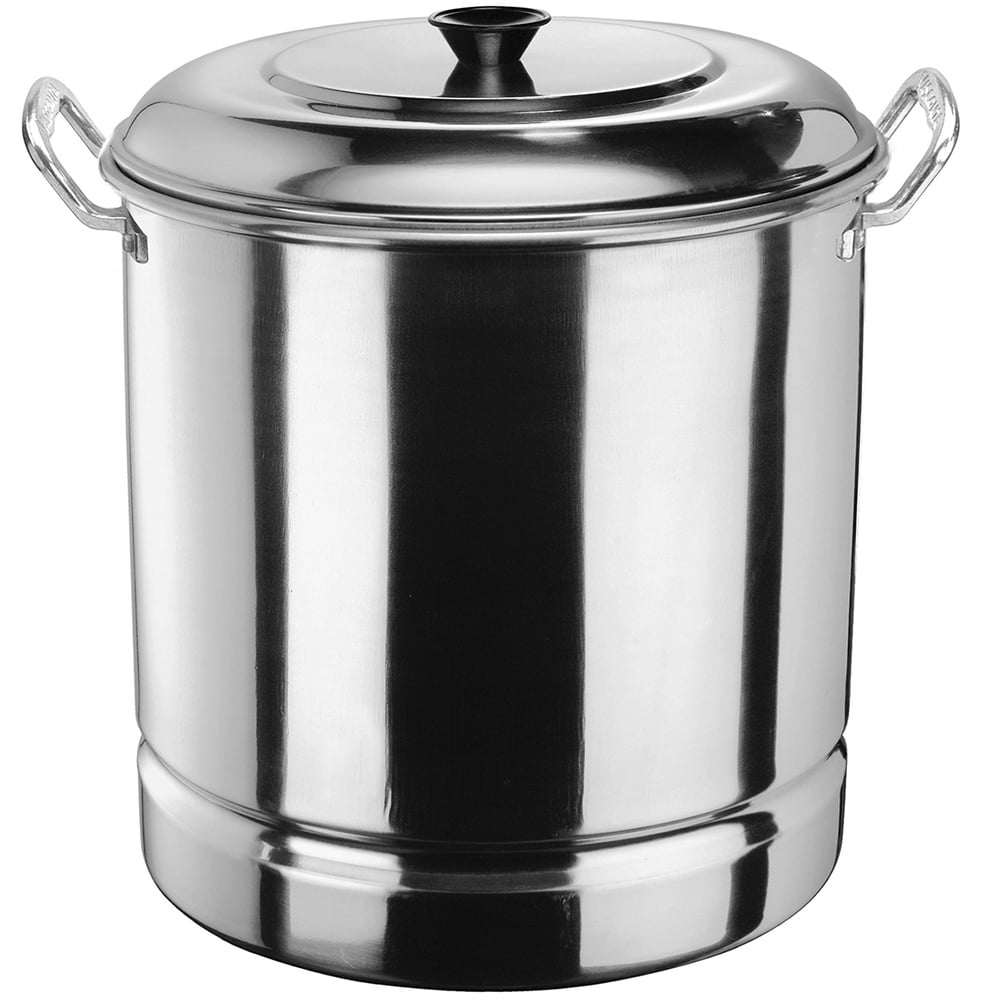 Vasconia Aluminum 32 Quart Steamer Pot with Steamer Tray and Lid