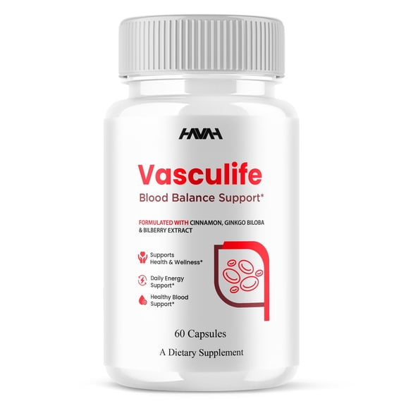 Vasculife Blood Health Support, Vascu Life Supplement (60 Capsules)