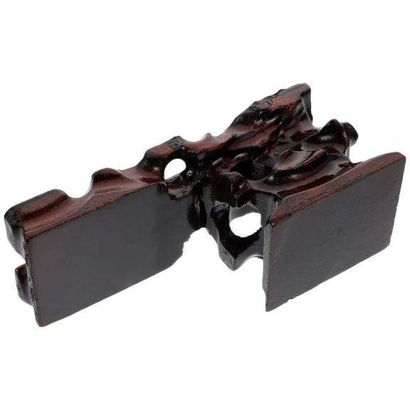 Vase Base Stand Decoration Antique Base Stone Jade Base 17.2X6.5X7.5CMCM Black