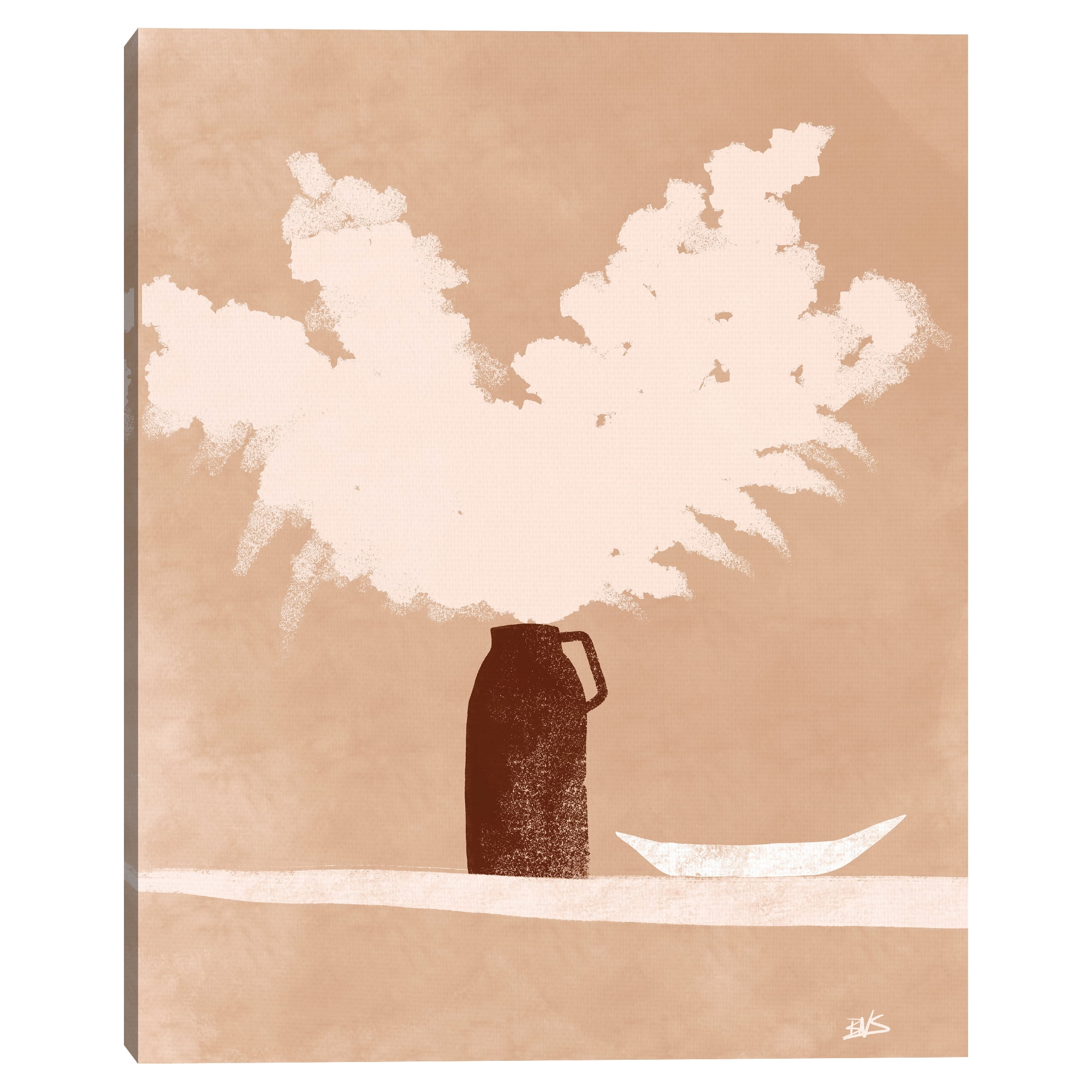 Vase & Bowl by Bria Nicole Canvas Art Print