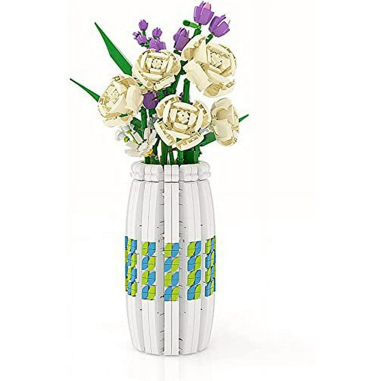 Vase Building Kit for Lego Flower Bouquet 10280,40461 and 40460,A Unique  Flower Container and Creative Project for Adults Building Blocks Gifts, New