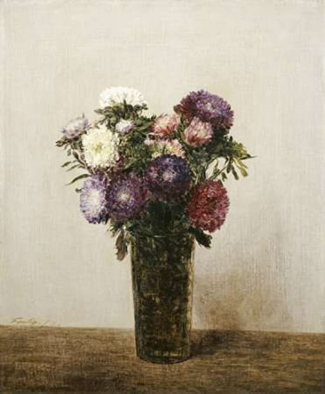 Vase De Fleurs Canvas Art - Henri Fantin-Latour (20 x 24)