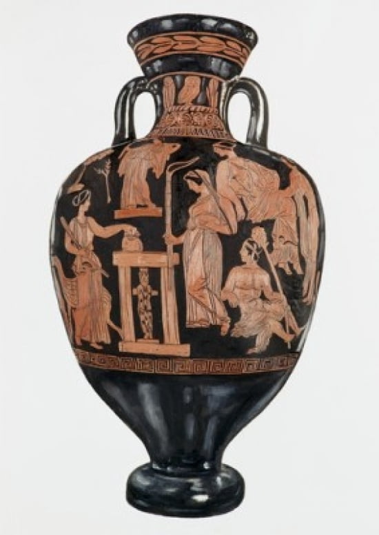 Vase Greek Art Canvas Art - (24 x 36)