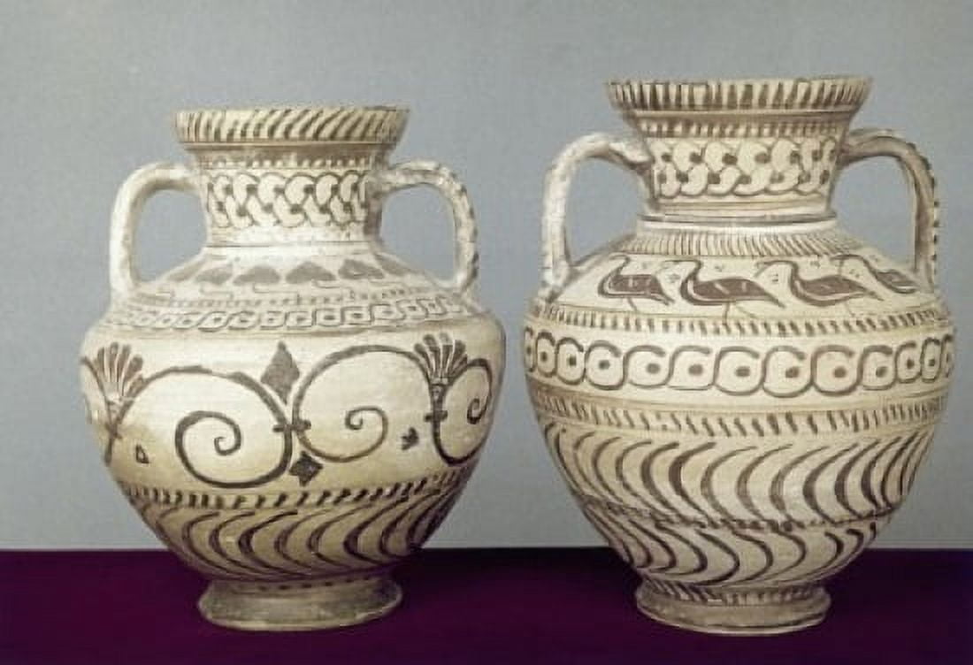 Vase Greek Art Terra cotta Canvas Art - (18 x 24)