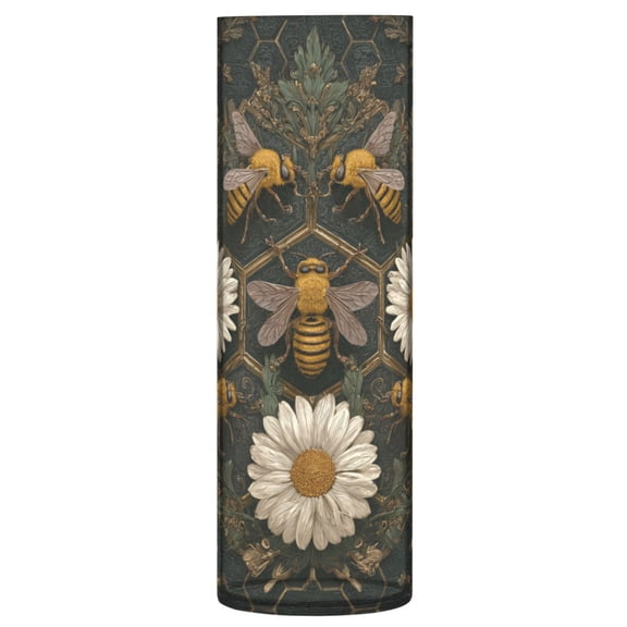 Vase Plastic Vase Flower Vase Desktop Decorative Vase Wedding Decoration Vase Anti-Drop Durable Bees on Daisy Flowers