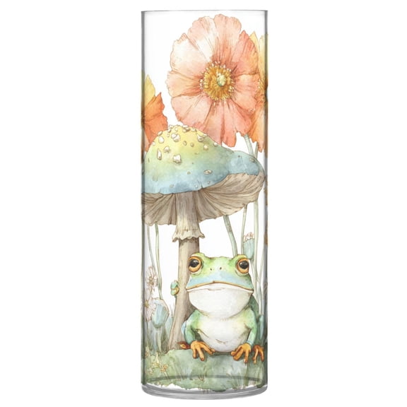 Vase Plastic Vase Flower Vase Desktop Decorative Vase Wedding Decoration Vase Anti-Drop Durable Cartoon Frog