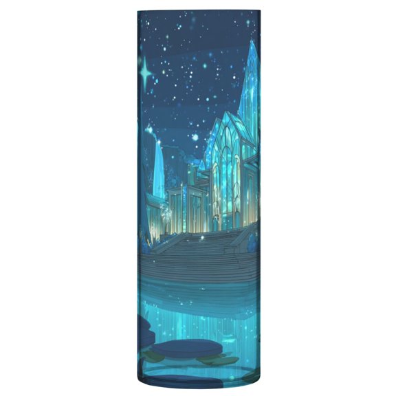 Vase Plastic Vase Flower Vase Desktop Decorative Vase Wedding Decoration Vase Anti-Drop Durable Cartoon Underwater Palace