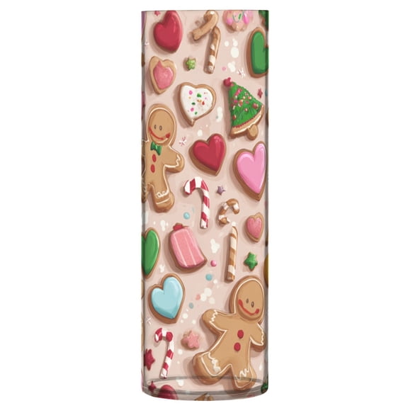 Vase Plastic Vase Flower Vase Desktop Decorative Vase Wedding Decoration Vase Anti-Drop Durable Christmas Gingerbread Man