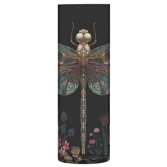 Vase Plastic Vase Flower Vase Desktop Decorative Vase Wedding Decoration Vase Anti-Drop Durable Colorful Dragonfly Pattern