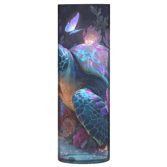 Vase Plastic Vase Flower Vase Desktop Decorative Vase Wedding Decoration Vase Anti-Drop Durable Colorful Sea Turtle