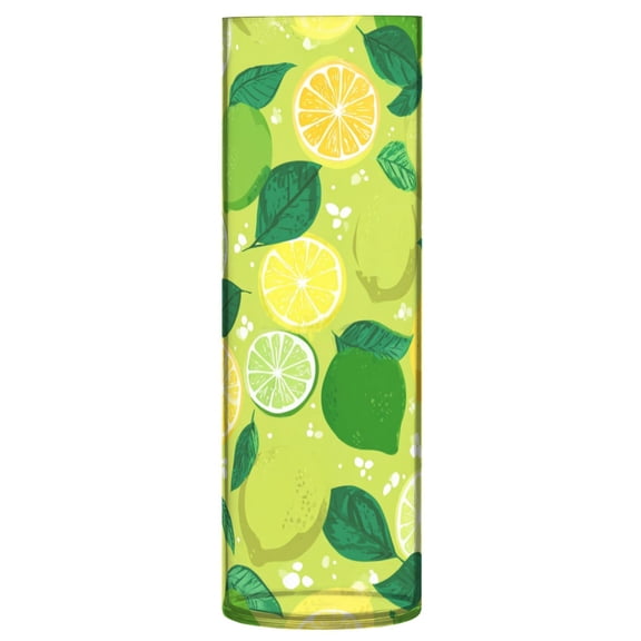 Vase Plastic Vase Flower Vase Desktop Decorative Vase Wedding Decoration Vase Anti-Drop Durable Cute Lemon