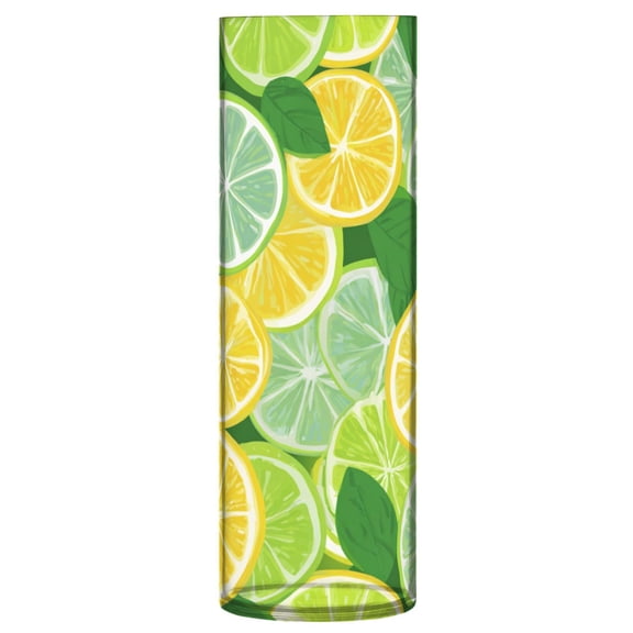 Vase Plastic Vase Flower Vase Desktop Decorative Vase Wedding Decoration Vase Anti-Drop Durable Cute Seamless Lemon