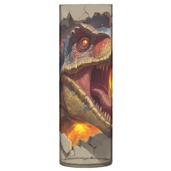 Vase Plastic Vase Flower Vase Desktop Decorative Vase Wedding Decoration Vase Anti-Drop Durable Dinosaur Icon Design