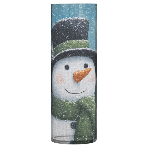 Vase Plastic Vase Flower Vase Desktop Decorative Vase Wedding Decoration Vase Anti-Drop Durable Green Christmas Snowman
