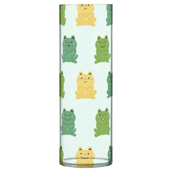 Vase Plastic Vase Flower Vase Desktop Decorative Vase Wedding Decoration Vase Anti-Drop Durable Green Frog Seamless