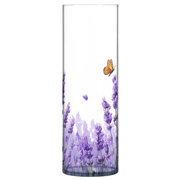 Vase Plastic Vase Flower Vase Desktop Decorative Vase Wedding Decoration Vase Anti-Drop Durable Lavender Butterfly