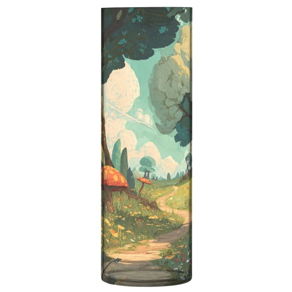 Vase Plastic Vase Flower Vase Desktop Decorative Vase Wedding Decoration Vase Anti-Drop Durable Path Leading Enchanted Forest