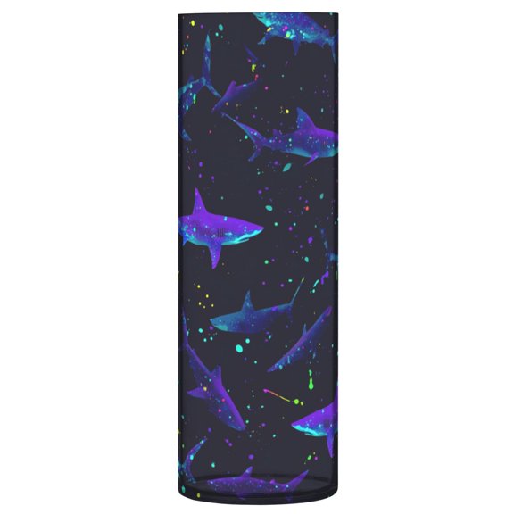 Vase Plastic Vase Flower Vase Desktop Decorative Vase Wedding Decoration Vase Anti-Drop Durable Powerful Shark Illustration