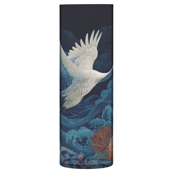 Vase Plastic Vase Flower Vase Desktop Decorative Vase Wedding Decoration Vase Anti-Drop Durable White Crane Moonlight