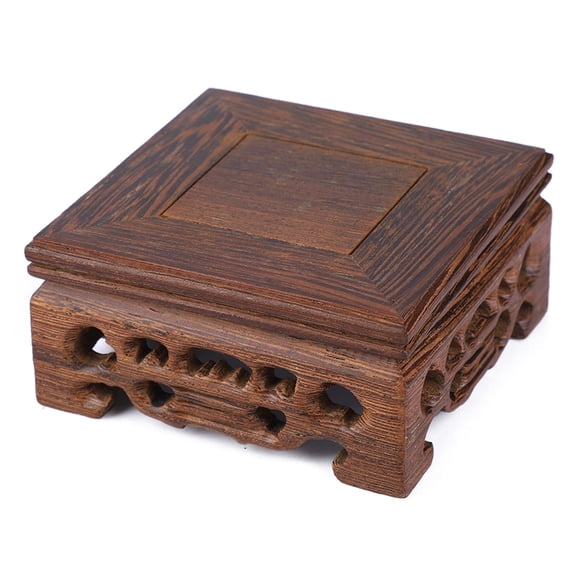 Vase Stand, Wood Pedestal Asian Plant Stand, For Vases Office Decor Home Decor For Plant Flower