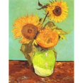 thumbnail image 1 of Vase With Three Sunflowers Poster Print by Vincent Van Gogh, 1 of 2