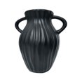 thumbnail image 1 of Vase for Flowers Plastic 8.27 in x 5.51 in x 3.94 in Black or White Decorative Tabletop Vase for Coffee Tables Living Room Desks, 1 of 6