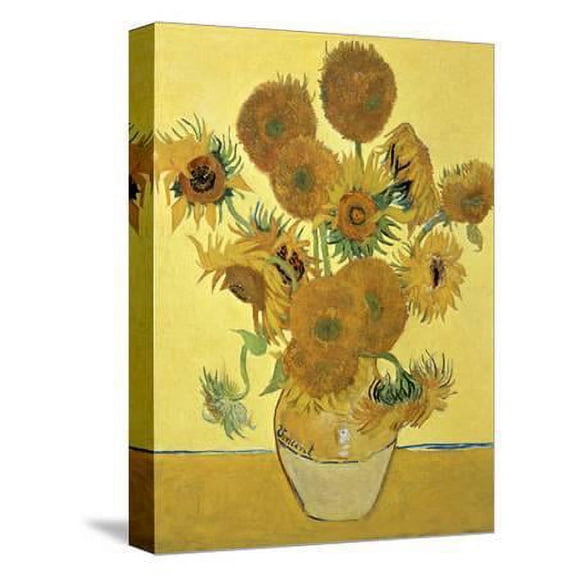 Vase of Fifteen Sunflowers, c.1888, Botanical Seasons Stretched Canvas Wall Art by Vincent van Gogh Sold by Art.Com