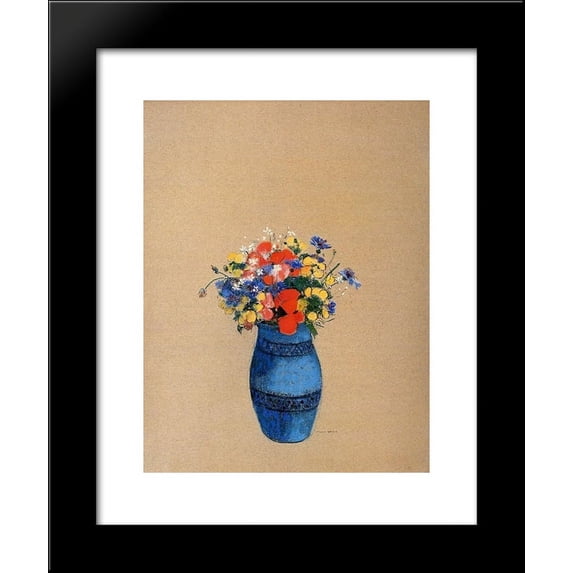 Vase of Flowers 20x24 Framed Art Print by Redon, Odilon