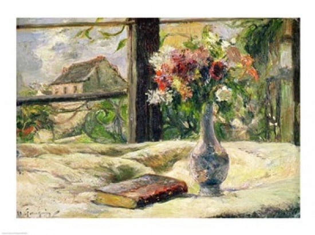 Vase of Flowers Canvas Art - Paul Gauguin (36 x 24)