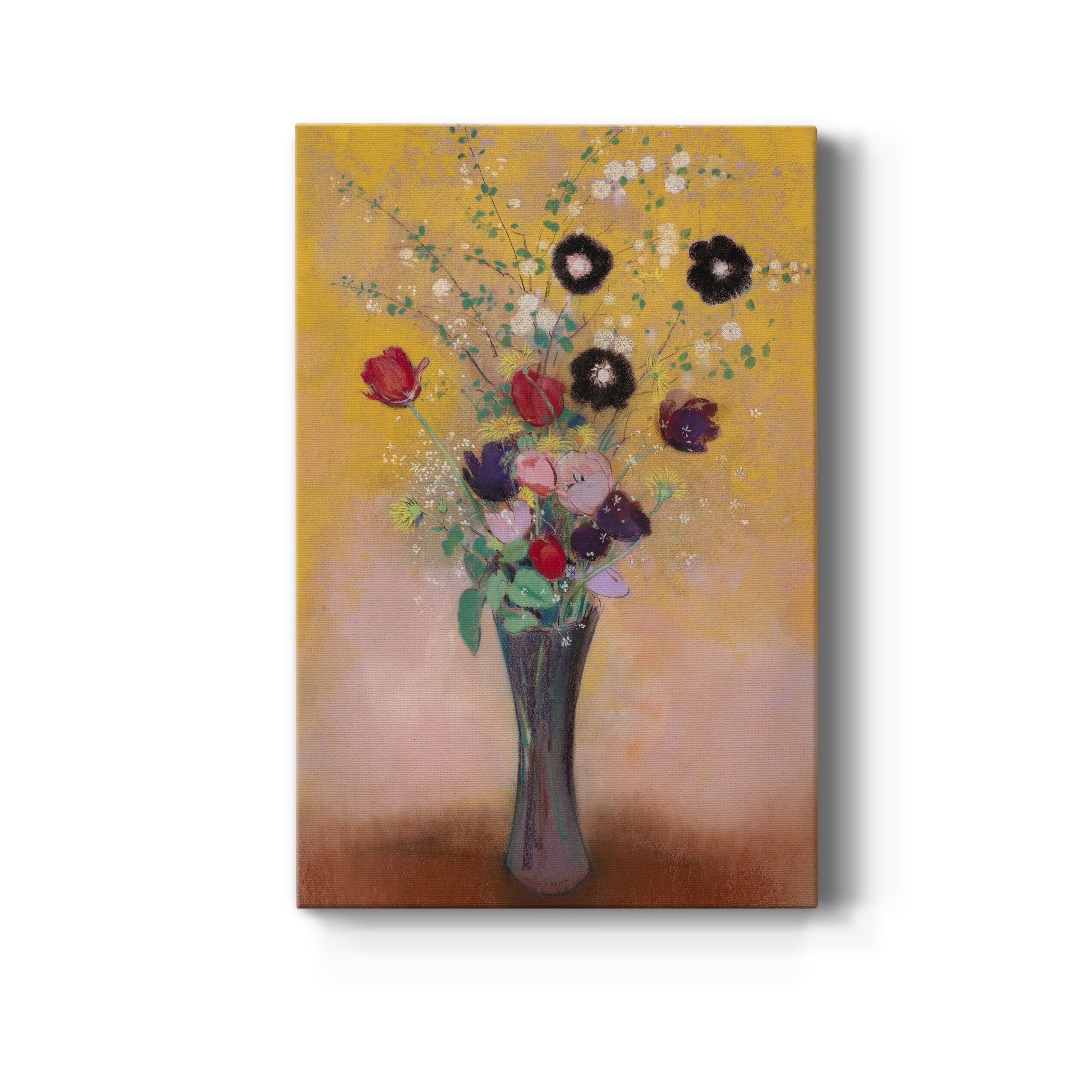 Vase of Flowers Premium Gallery Wrapped Canvas - Ready to Hang - 18 x 27