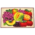 thumbnail image 1 of Vase of Fruits Printed Skid Resistant Decorative Kitchen Rug, Multi, 18x30 Inches, 1 of 1