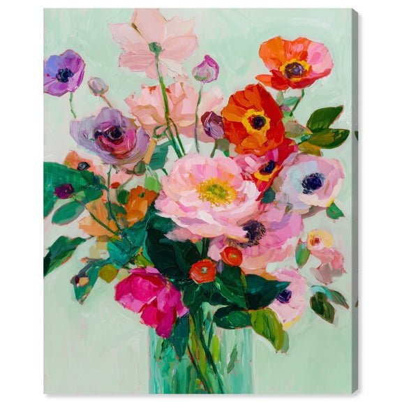 Vase of Joy Canvas Print Floral Wall Decor by Art Remedy, Gallery Wrapped, 30 x 36