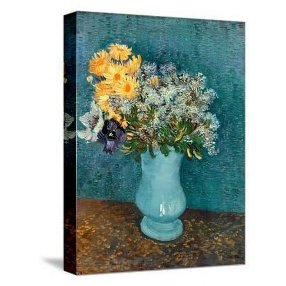 Vase of Lilacs, Daisies and Anemones, c.1887, Botanical Stretched Canvas Wall Art by Vincent van Gogh Sold by Art.Com