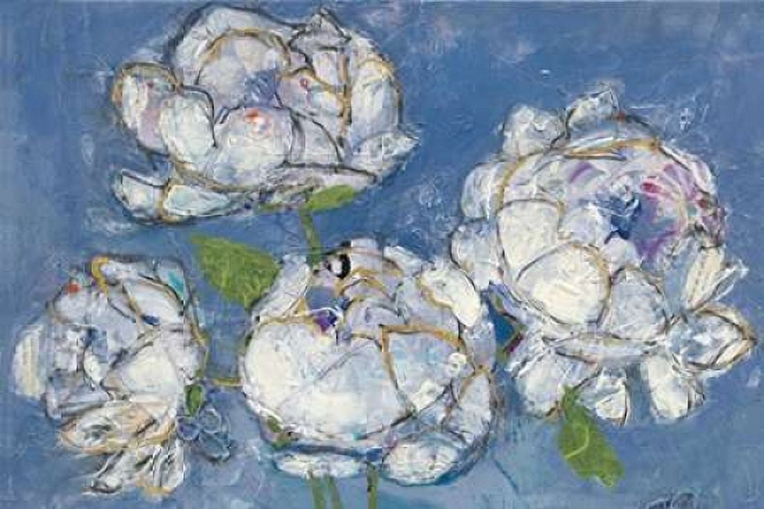 Vase of Peonies Crop Canvas Art - Kellie Day (12 x 18)