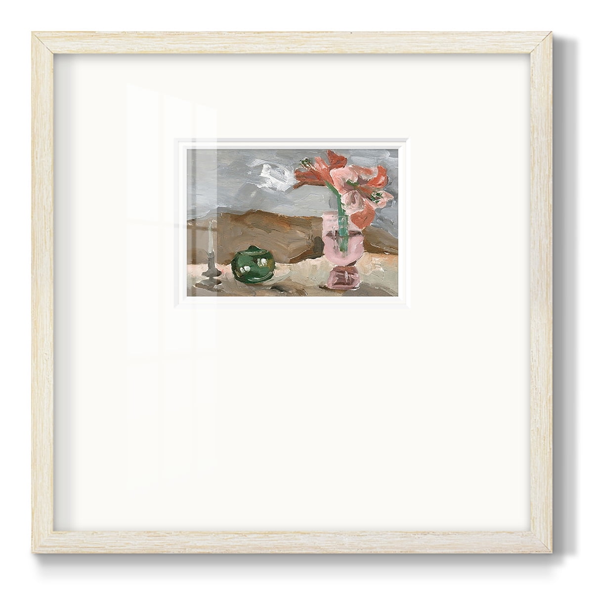 Vase of Pink Flowers IIPremium Framed Print
