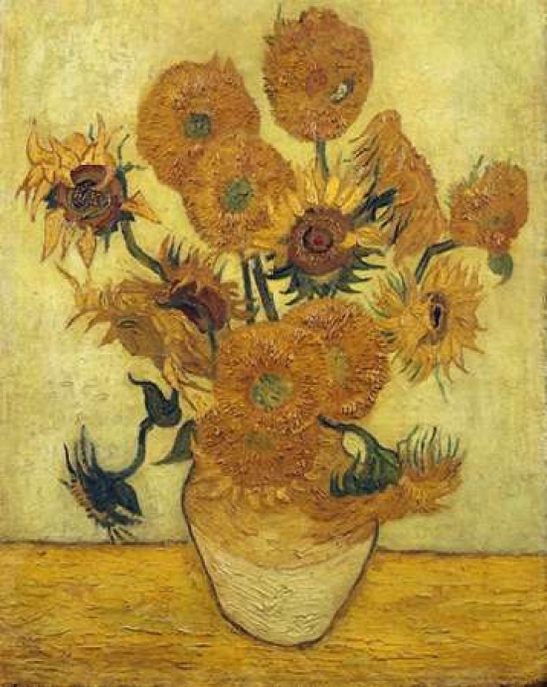Vase with Fifteen Sunflowers 1889 Canvas Art - Vincent Van Gogh (22 x 28)