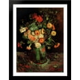 thumbnail image 1 of Vase with Zinnias and Geraniums 28x36 Large Black Wood Framed Print Art by Vincent van Gogh, 1 of 2