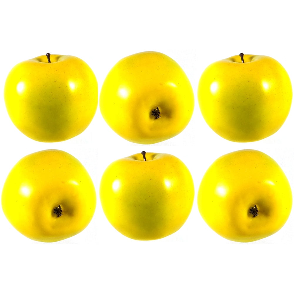 14x12mm Plastic Yellow Apple Charms-0714-32