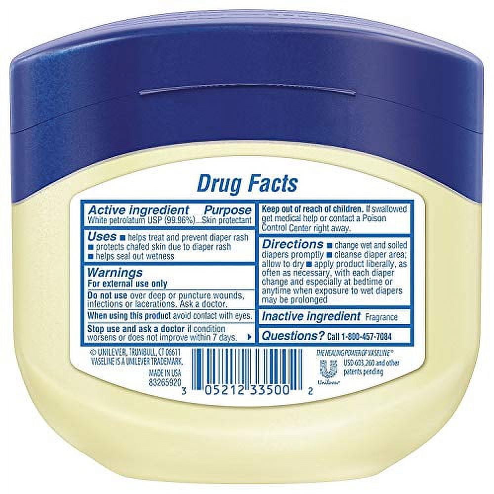 Vaseline 100% Pure Petroleum Jelly, Baby 13 Oz (Pack Of 3) Multipack_quantity: M